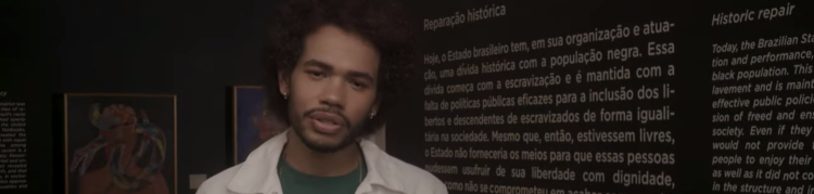 Leonne Gabriel no episódio As cotas revolucionaram o ensino superior brasileiro da primeira temporada da série Consciência Negra: Reconhecer e Reparar