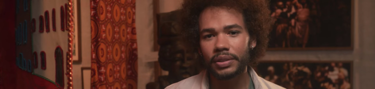 Leonne Gabriel no episódio Liberte nosso sagrado: liberação do acervo de religiões negras da primeira temporada da série Consciência Negra: Reconhecer e Reparar